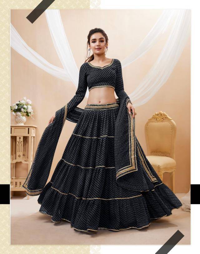 LAVISH VOL 1 georgette Black Customized lehenga choli boutique in Pune